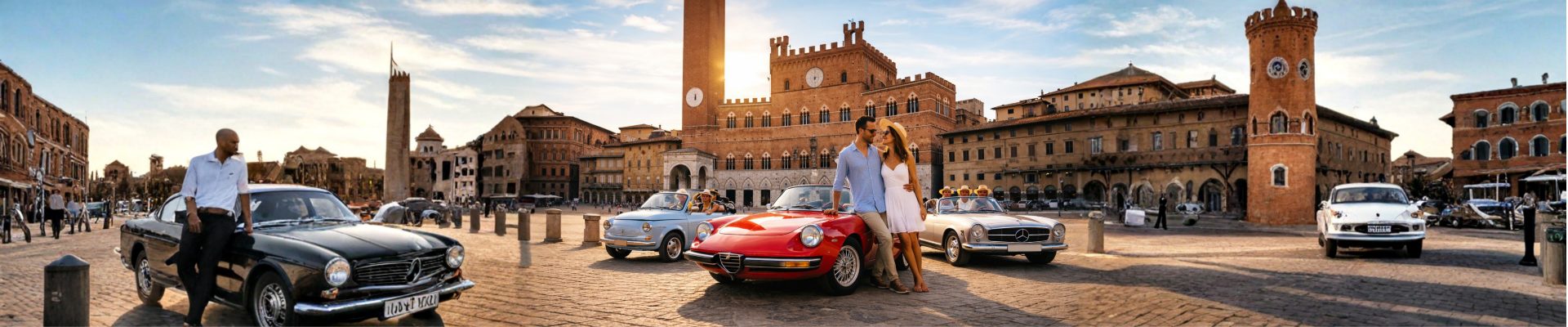 Classic car rent Siena